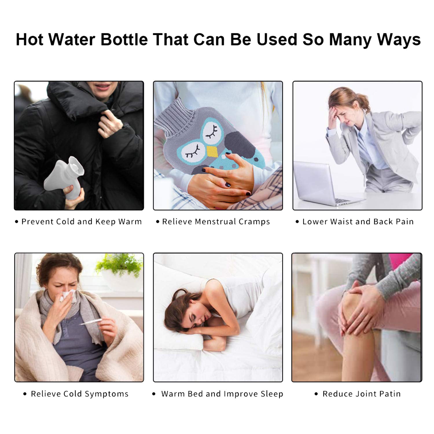 6513 Black Hello Kitty small Hot Water Bag with Cover for Pain Relief, Neck, Shoulder Pain and Hand, Feet Warmer, Menstrual Cramps. DeoDap 6513 Black Hello Kitty small Hot Water Bag with Cover for Pain Relief, Neck, Shoulder Pain and Hand, Feet Warmer, Menstrual Cramps. DeoDap